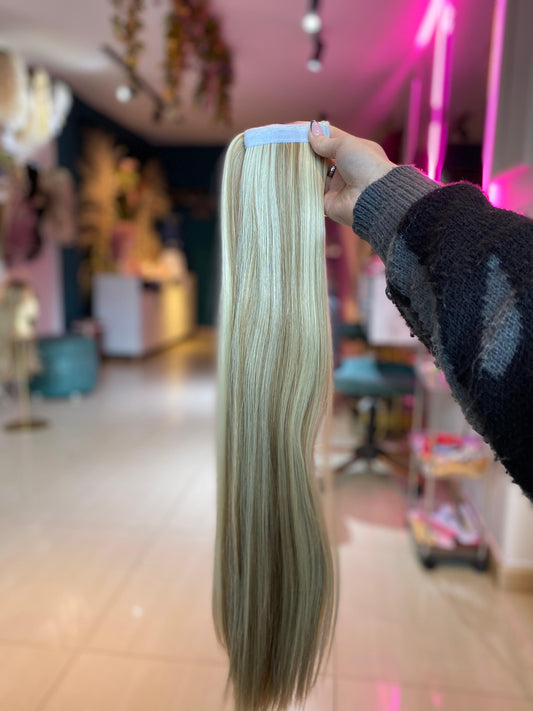 PONY TAIL RUBIA VELCRO 60 CM