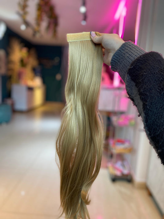 PONY TAIL RUBIA VELCRO 60 CM