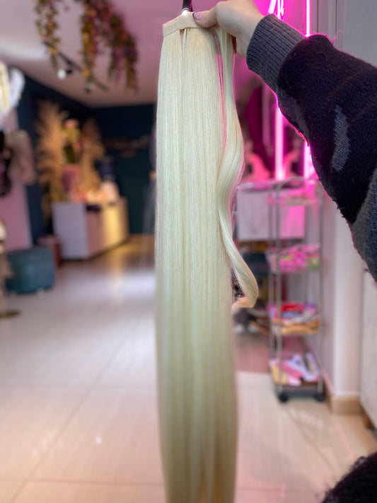 PONY TAIL RUBIA VELCRO 90 CM