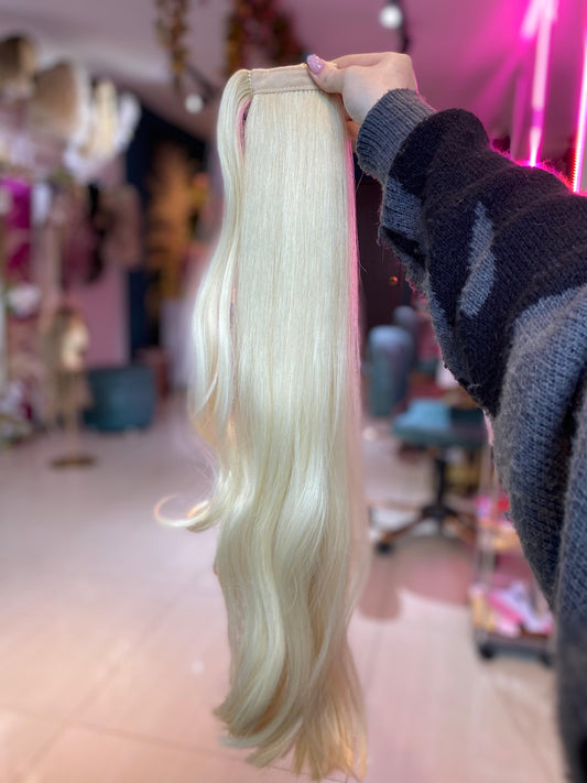 PONY TAIL RUBIA VELCRO 65 CM