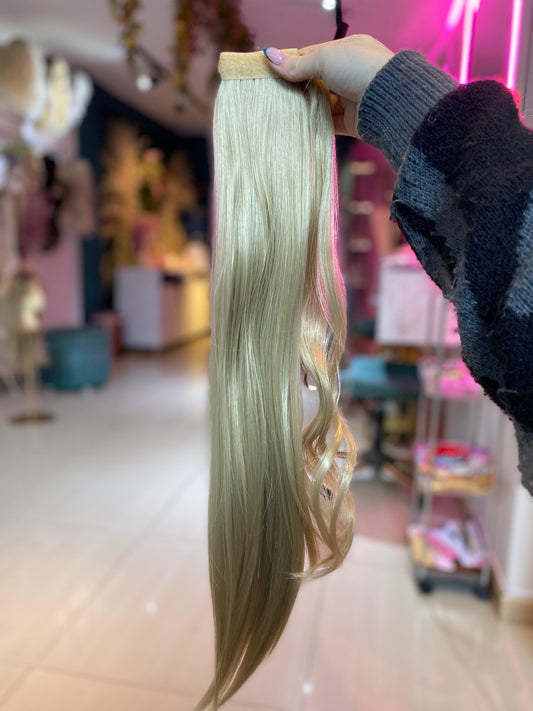 PONY TAIL RUBIA VELCRO 60 CM