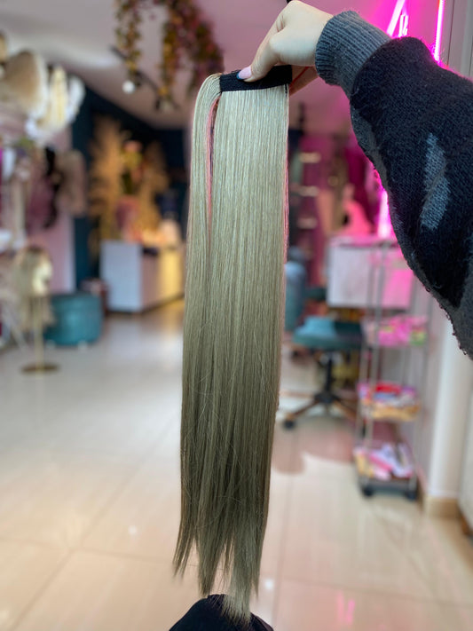 PONY TAIL RUBIA VELCRO 70 CM
