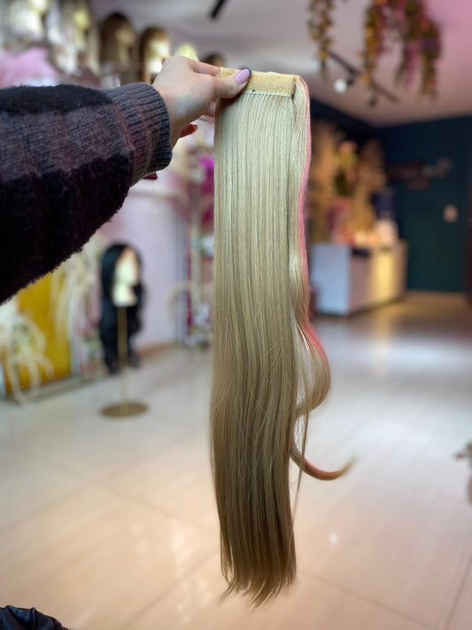 PONY TAIL RUBIA VELCRO 55 CM