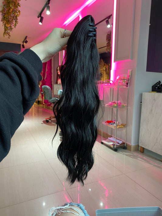 PONY TAIL NEGRA CAIMAN 50 CM