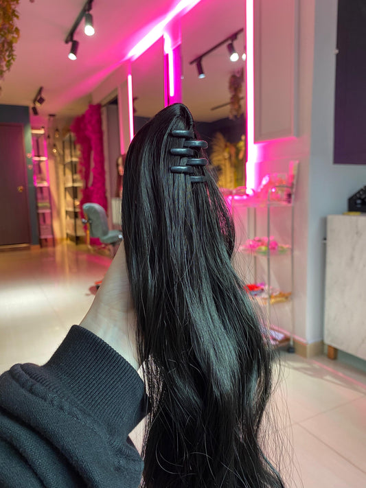 PONY TAIL NEGRA CAIMAN 60 CM