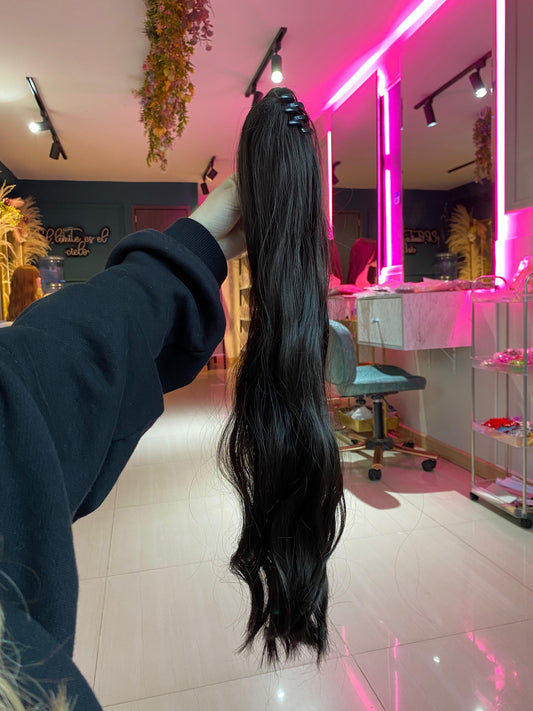 PONY TAIL NEGRA CAIMAN 55 CM