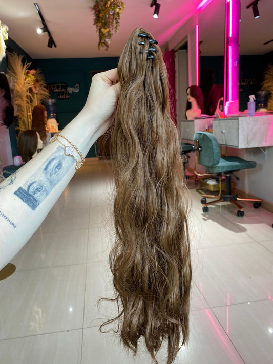 PONY TAIL CASTAÑA CLARA CAIMÁN 60 CM