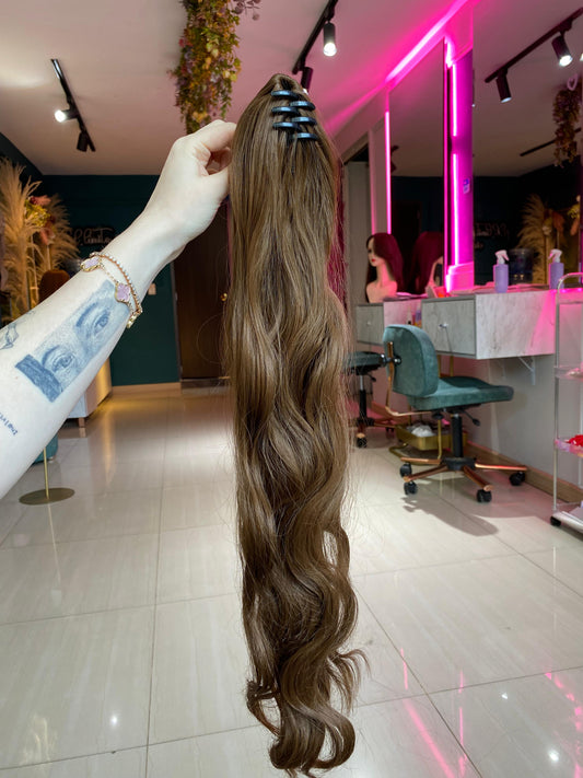 PONY TAIL CASTAÑA CLARA CAIMAN 60 CM