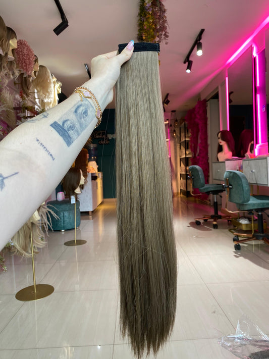 PONY TAIL CASTAÑO CLARO VELCRO 60 CM