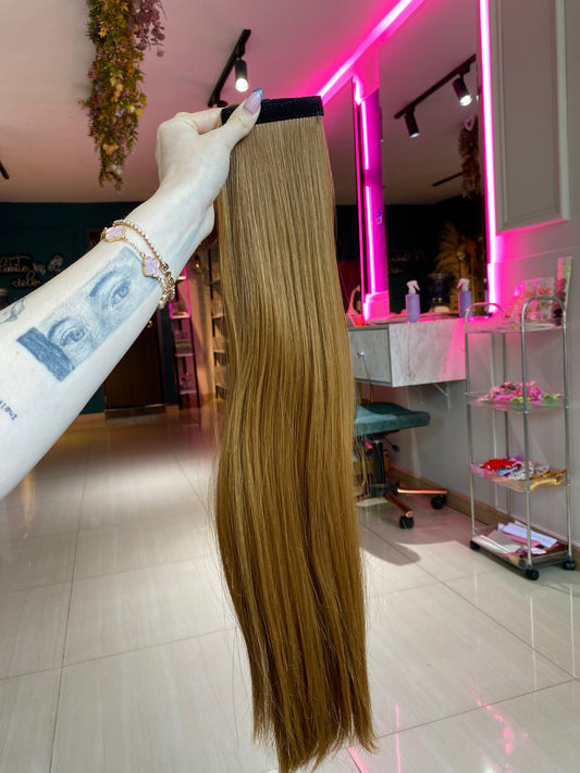 PONY TAIL CASTAÑO MIEL VELCRO 60 CM