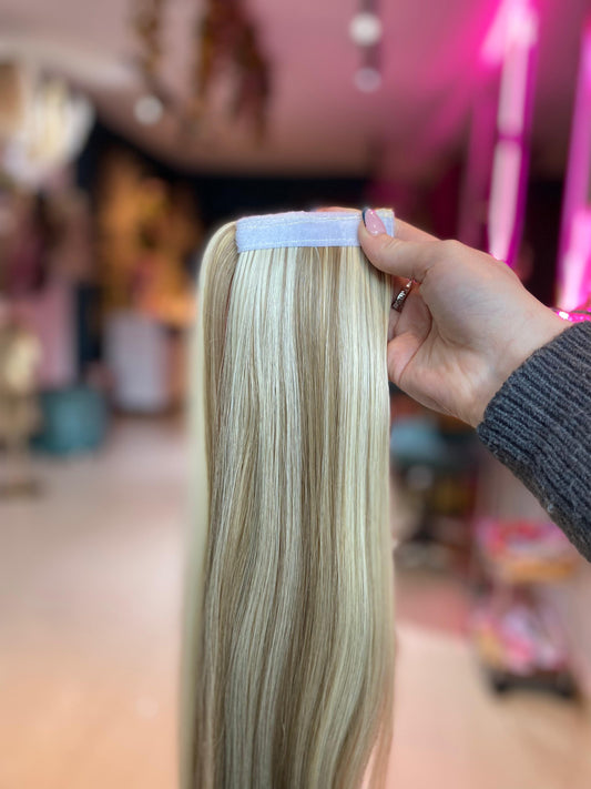 PONY TAIL RUBIA VELCRO 60 CM