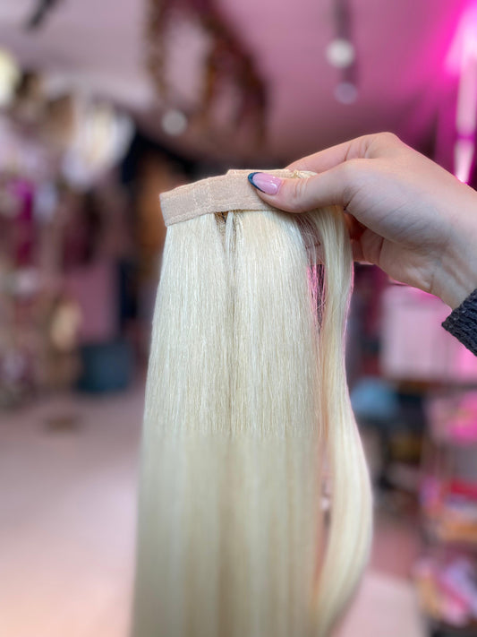 PONY TAIL RUBIA VELCRO 90 CM