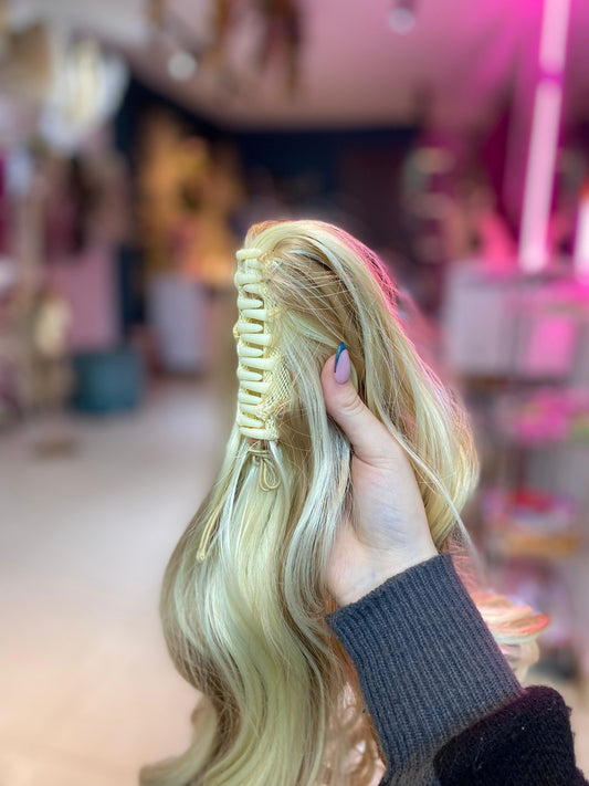 PONY TAIL RUBIA CAIMAN 60 CM