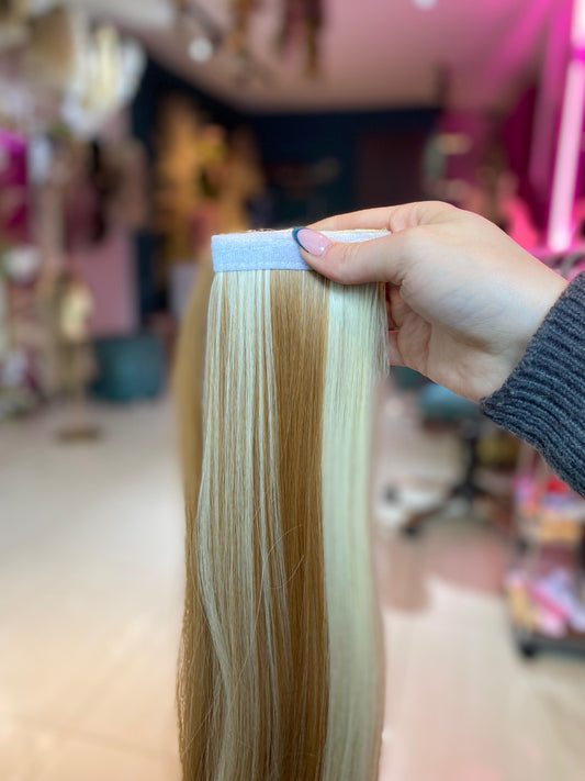 PONY TAIL RUBIA VELCRO 60 CM