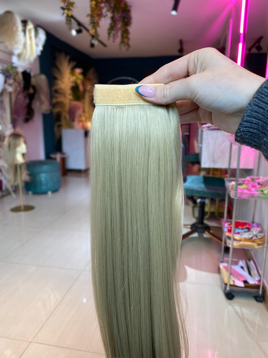 PONY TAIL RUBIA VELCRO 55 CM