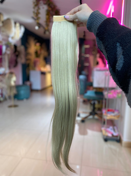 PONY TAIL RUBIA VELCRO 55 CM