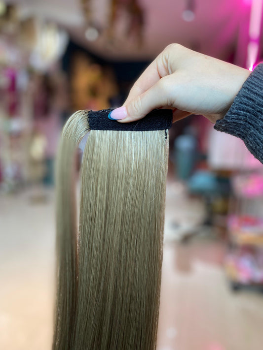 PONY TAIL RUBIA VELCRO 70 CM