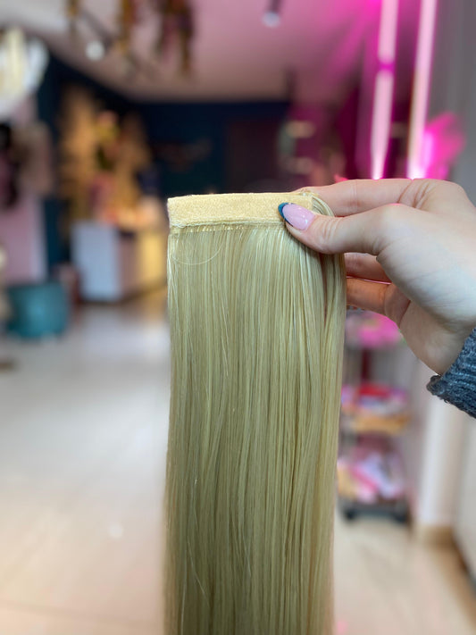 PONY TAIL RUBIA VELCRO 75 CM