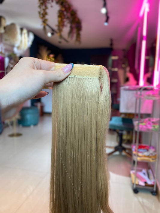 PONY TAIL RUBIA VELCRO 55 CM