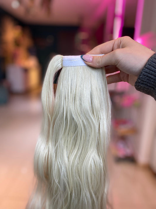 PONY TAIL RUBIA VELCRO 55 CM