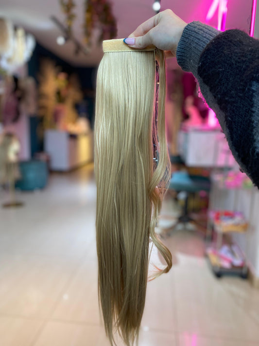 PONY TAIL RUBIA VELCRO 55 CM