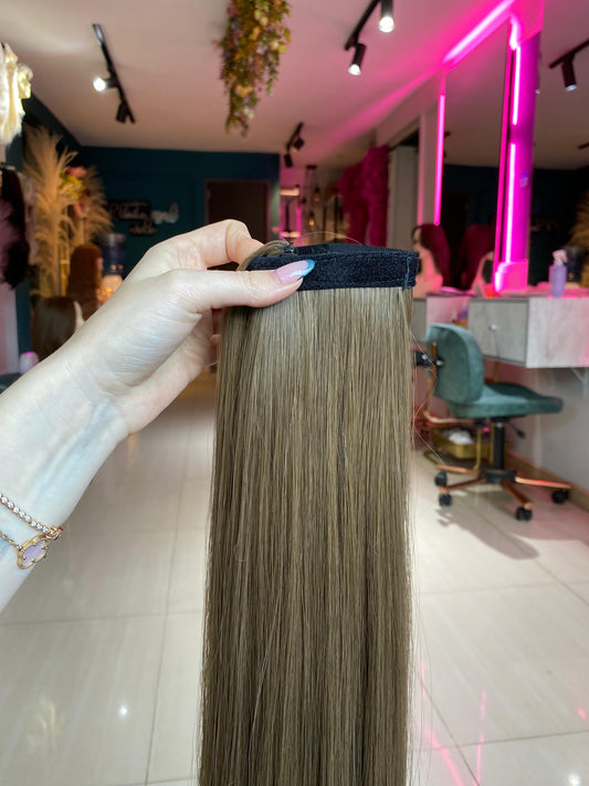 PONY TAIL RUBIO CLARO VELCRO 60 CM