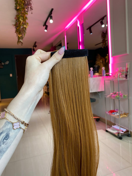 PONY TAIL CASTAÑO MIEL VELCRO 60 CM